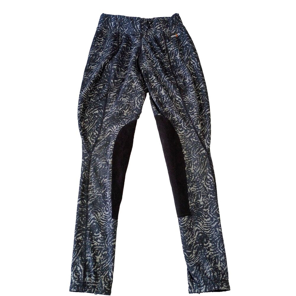 Kerrits Gray Abstract Print Riding Tights Breeches XS